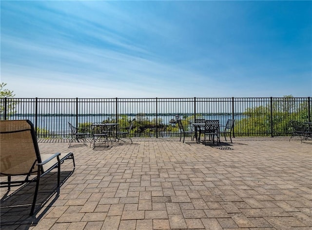 23 Bullocks Point Ave Unit 2/4C, East Providence, RI 02915 - view of patio with a water view