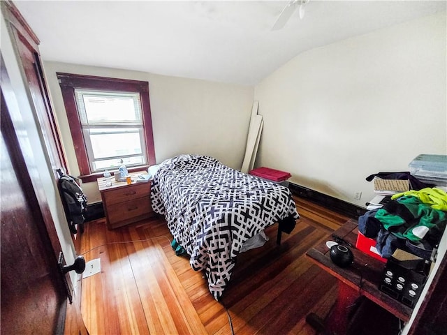 106 Baxter St, Pawtucket, RI 02861 - bedroom with vaulted ceiling and ceiling fan