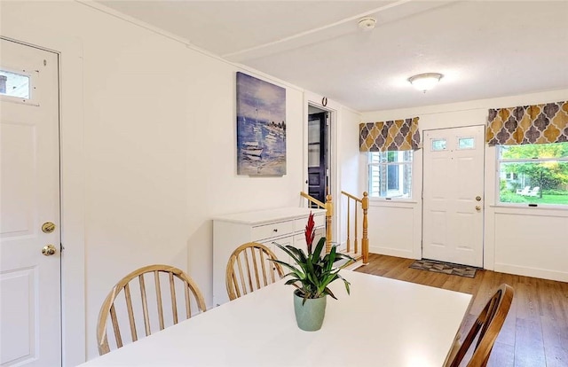 9 Roberta Dr, Barrington, RI 02806 - dining space with light wood-type flooring