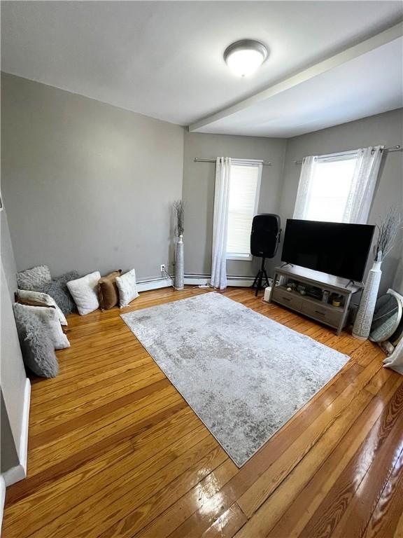 86 Edgemere Ave, Providence, RI 02909 - living area with wood finished floors
