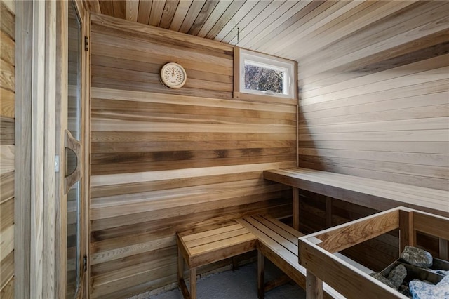 211 Rumstick Rd, Barrington, RI 02806 - relaxing sauna with wood walls and wood ceiling