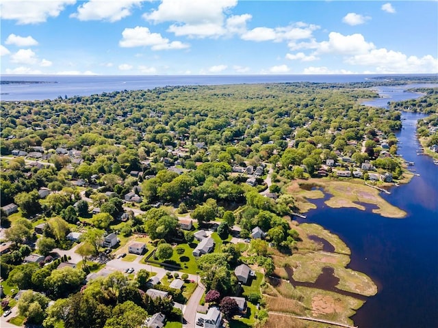 75 Circuit Dr, Narragansett, RI 02882 - aerial perspective of suburban area with a nearby body of water
