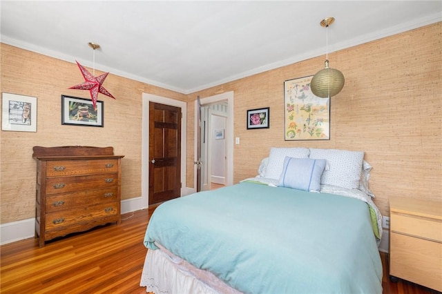 130 Highland Rd, Tiverton, RI 02878 - bedroom featuring wood finished floors and ornamental molding