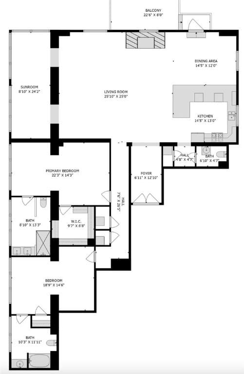 423 Hope St Unit C, Bristol, RI 02809 - floor plan / room layout
