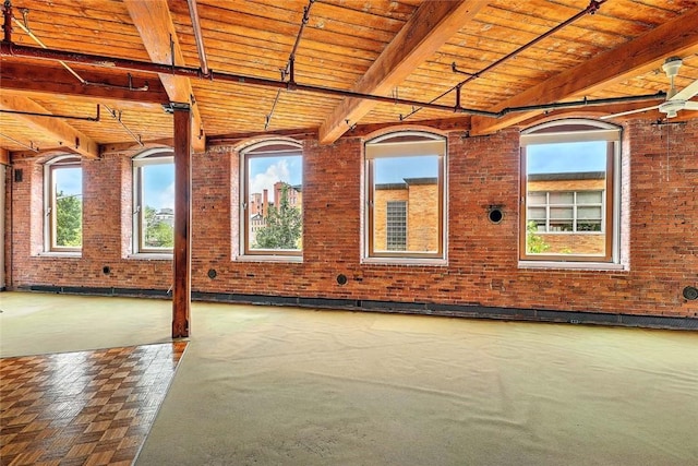 116 Chestnut St Unit G, Providence, RI 02903 - unfurnished sunroom with beam ceiling