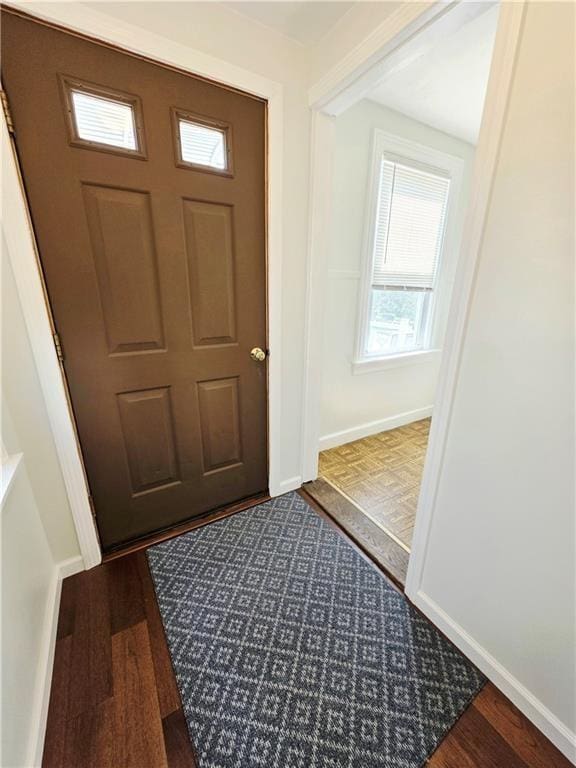 5 Rosemont Ter, North Providence, RI 02911 - foyer entrance featuring baseboards and wood finished floors