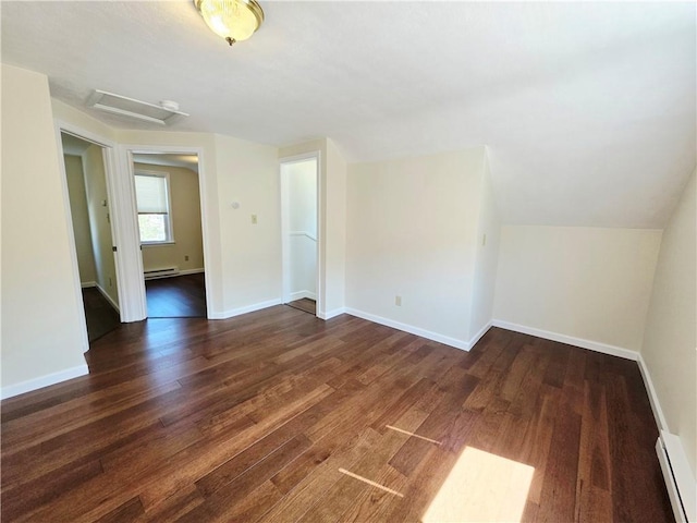5 Rosemont Ter, North Providence, RI 02911 - spare room featuring a baseboard heating unit, attic access, wood finished floors, and baseboards