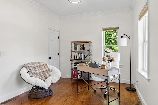13 Vincent Way, Cumberland, RI 02864 - office with wood finished floors, crown molding, and baseboards