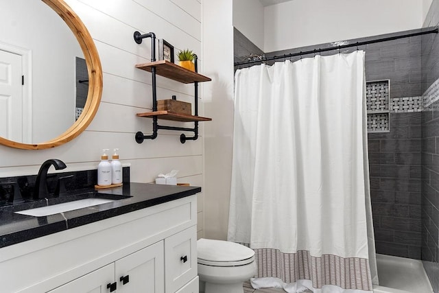 13 Vincent Way, Cumberland, RI 02864 - bathroom with vanity, toilet, and a tile shower