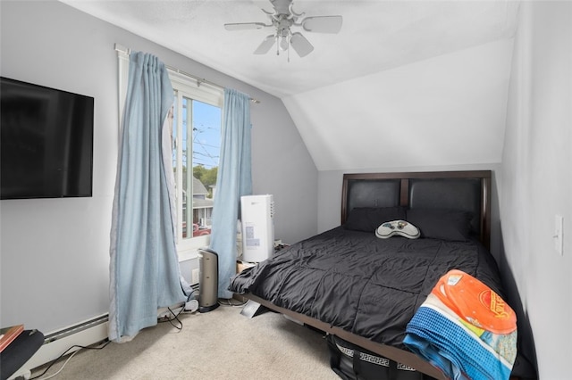 204 Reservoir Ave, Lincoln, RI 02865 - carpeted bedroom featuring vaulted ceiling and ceiling fan