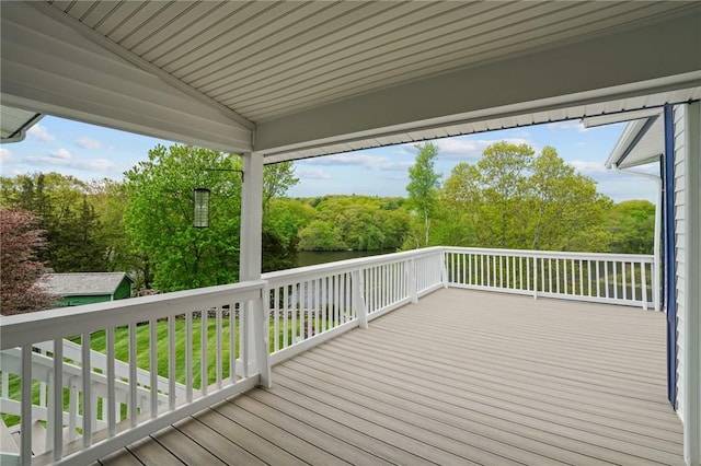 196 Stillwater Rd, Smithfield, RI 02917 - wooden deck featuring view of scattered trees