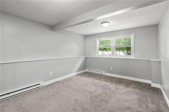 228 Morse Ave, Woonsocket, RI 02895 - carpeted spare room with a baseboard radiator and baseboards