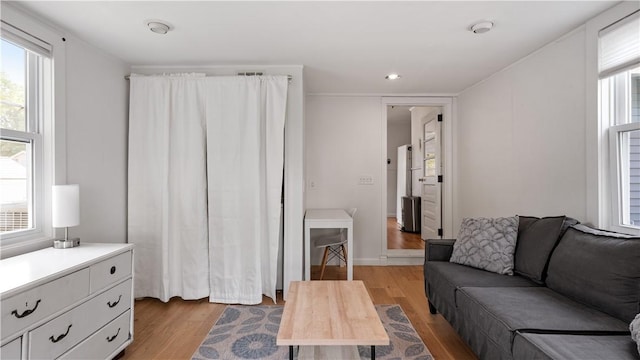 21 Meadowrue Trl, Narragansett, RI 02874 - living area with light wood finished floors and recessed lighting