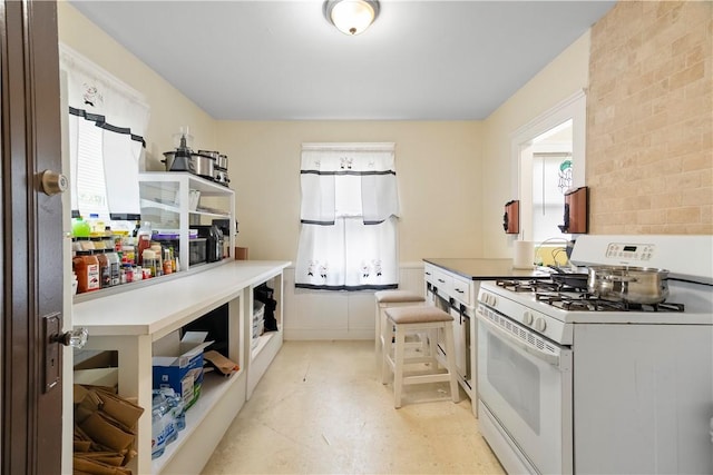 1362 Newport Ave, Pawtucket, RI 02861 - kitchen featuring gas range gas stove