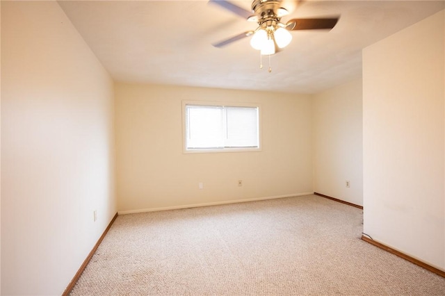 444 Woodward Rd Unit 23, North Providence, RI 02904 - empty room featuring light carpet, ceiling fan, and baseboards