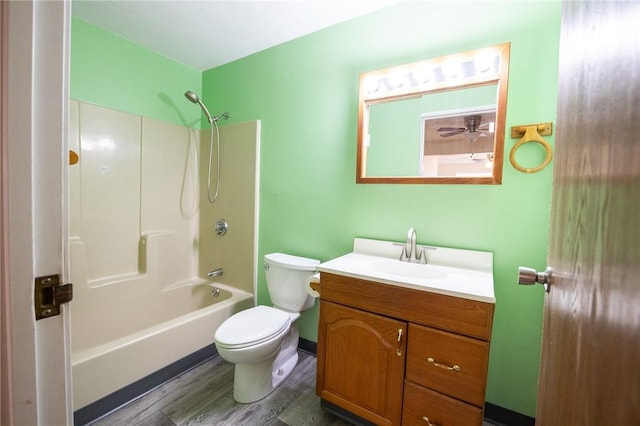 444 Woodward Rd Unit 23, North Providence, RI 02904 - full bathroom with vanity, wood finished floors,  shower combination, and toilet