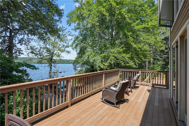 94 S Shore Rd, Burrillville, RI 02859 - deck with a water view