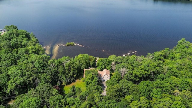 94 S Shore Rd, Burrillville, RI 02859 - drone / aerial view of a nearby body of water and a heavily wooded area