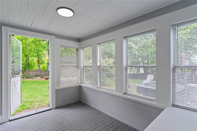 36 Ruth Ave, East Providence, RI 02916 - unfurnished sunroom with plenty of natural light and wood-type flooring