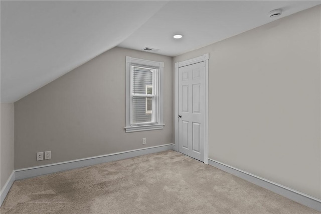 36 Ruth Ave, East Providence, RI 02916 - additional living space with vaulted ceiling, carpet, baseboards, and recessed lighting