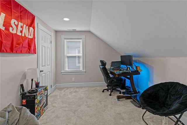 36 Ruth Ave, East Providence, RI 02916 - carpeted office space with lofted ceiling and baseboards