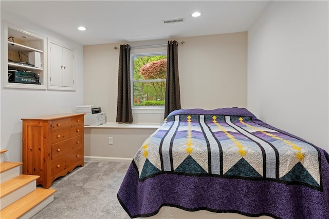101 Huckleberry Rd, North Kingstown, RI 02852 - bedroom featuring light carpet, recessed lighting, and baseboards