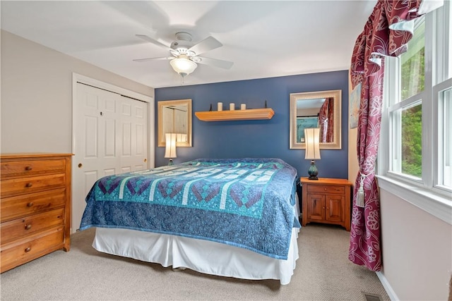 101 Huckleberry Rd, North Kingstown, RI 02852 - bedroom featuring carpet, a closet, a ceiling fan, and baseboards