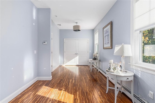85 Frigate St, Jamestown, RI 02832 - hall featuring wood finished floors and baseboards