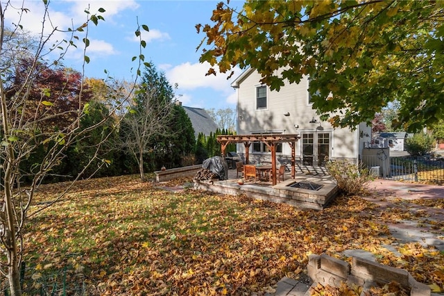 85 Frigate St, Jamestown, RI 02832 - view of yard with a pergola and a patio