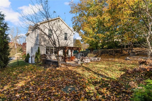 85 Frigate St, Jamestown, RI 02832 - rear view of house with a patio