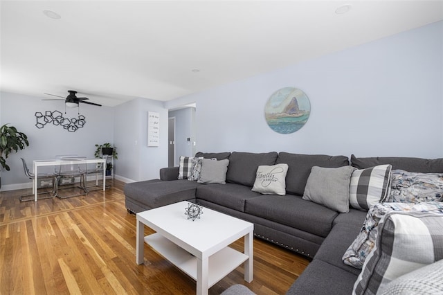 150 Memorial Dr, Pawtucket, RI 02860 - living room with light wood finished floors and ceiling fan