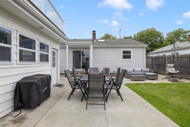 150 Memorial Dr, Pawtucket, RI 02860 - view of patio / terrace featuring outdoor lounge area, a grill, and outdoor dining area