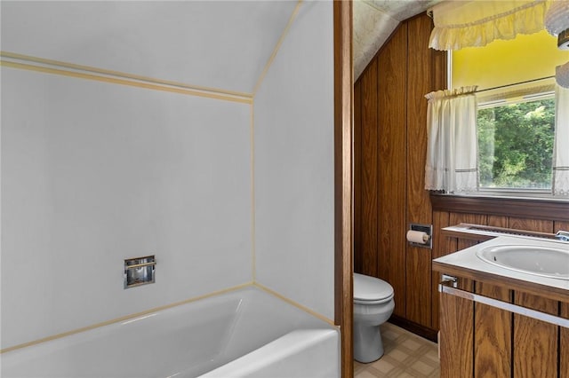 8 Tampa St, West Warwick, RI 02893 - full bathroom featuring toilet, vanity, tile patterned floors, and bathtub / shower combination