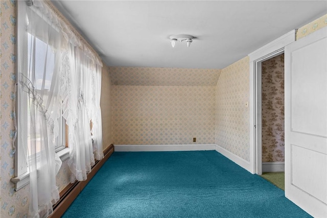 8 Tampa St, West Warwick, RI 02893 - additional living space featuring carpet flooring and wallpapered walls