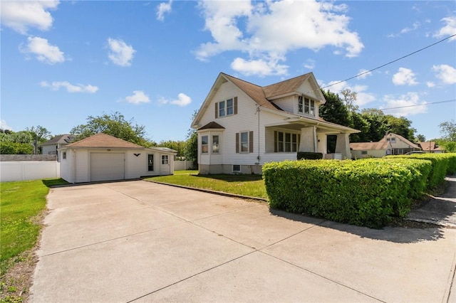 8 Tampa St, West Warwick, RI 02893 - traditional-style home with an outdoor structure, concrete driveway, and a garage
