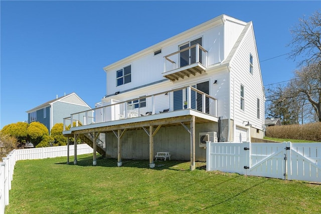 433 Wolcott Ave, Middletown, RI 02842 - rear view of house featuring a gate and a deck