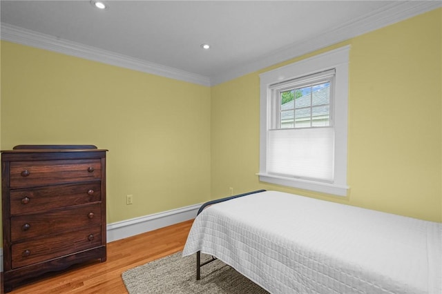 11 Elmcroft Ave, Providence, RI 02909 - bedroom featuring wood finished floors, crown molding, recessed lighting, and baseboards