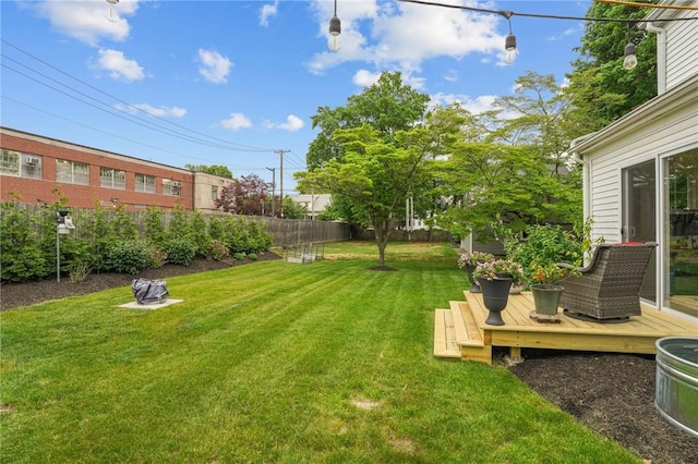 11 Elmcroft Ave, Providence, RI 02909 - view of yard with a wooden deck