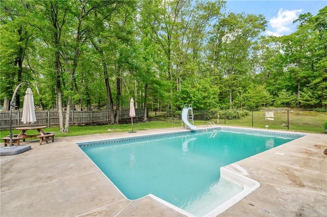 8 Westgate Rd, Cumberland, RI 02864 - view of swimming pool featuring a water slide and a patio area