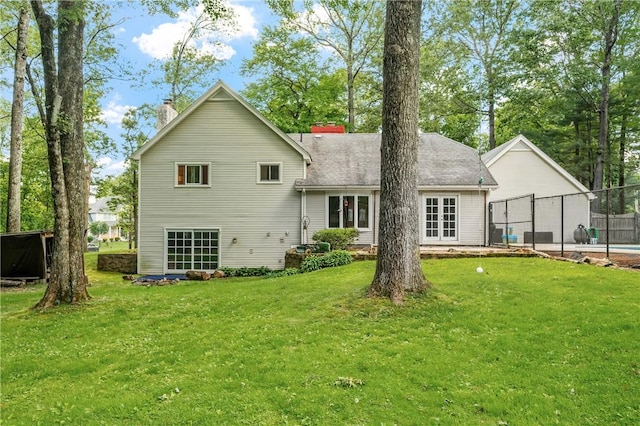 8 Westgate Rd, Cumberland, RI 02864 - rear view of property with a chimney