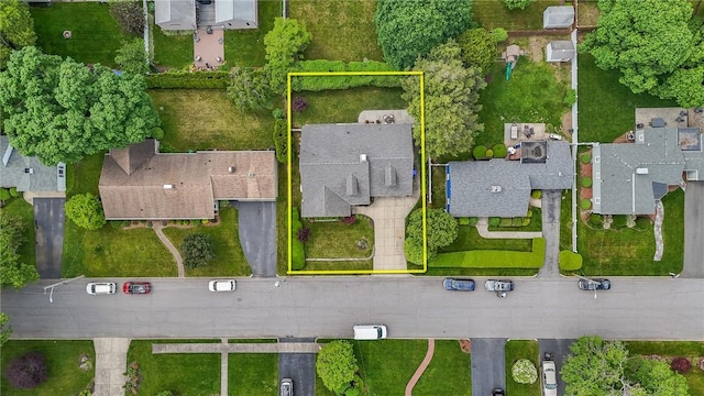 25 King Philip Rd, Pawtucket, RI 02861 - aerial perspective of suburban area with property parcel outlined