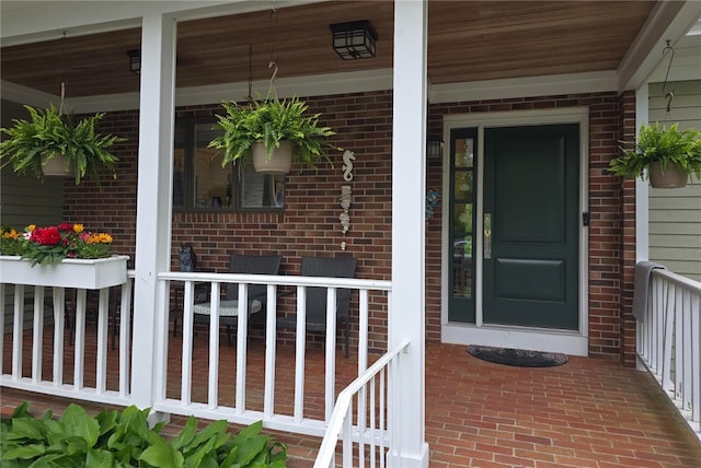 190 Broad Rock Rd, South Kingstown, RI 02879 - entrance to property with covered porch and brick siding
