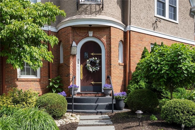 34 Dryden Ave, Pawtucket, RI 02860 - entrance to property featuring brick siding