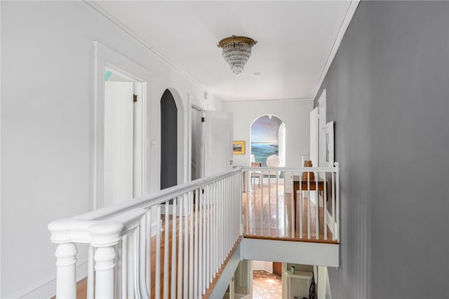 34 Dryden Ave, Pawtucket, RI 02860 - hall with ornamental molding