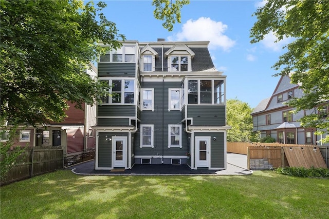 43 Chapin Ave Unit 3, Providence, RI 02909 - rear view of property featuring mansard roof