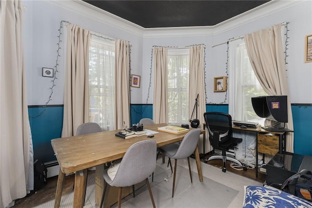 43 Chapin Ave Unit 3, Providence, RI 02909 - office with plenty of natural light, ornamental molding, and baseboard heating