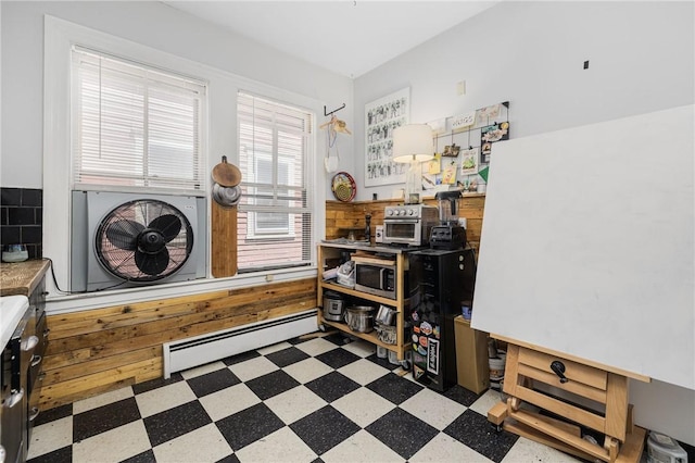 43 Chapin Ave Unit 3, Providence, RI 02909 - misc room with baseboard heating and tile patterned floors