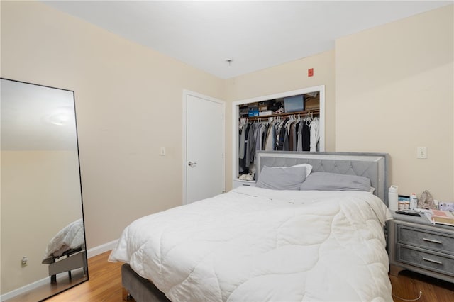 22 Myrtle St, Pawtucket, RI 02860 - bedroom featuring wood finished floors, a closet, and baseboards