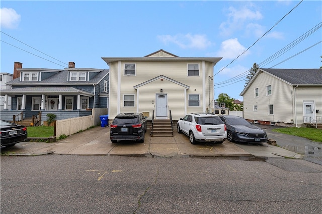 22 Myrtle St, Pawtucket, RI 02860 - view of front of home featuring covered porch