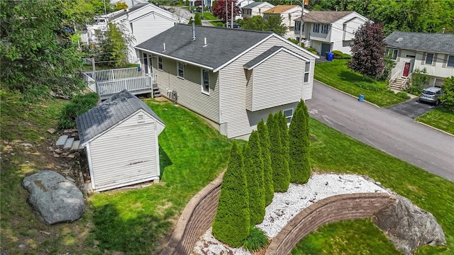 15 Lawnacre Dr, North Providence, RI 02911 - aerial perspective of suburban area